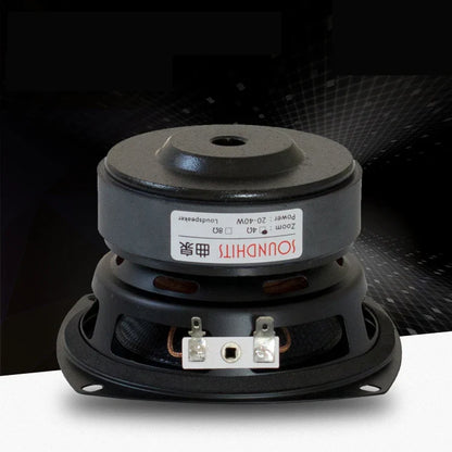 4 Inch Woofer Subwoofer Speaker Unit HIFI 4ohm 40W Fiberglass Woven Basin Deep Bass Loudspeaekr Large Magnetic
