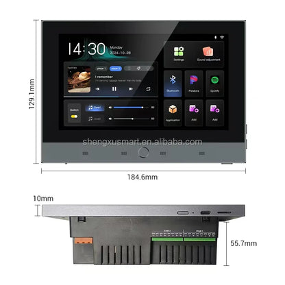 7-INCH Home Theater System 8Channel Intelligent Playback Background Music Player for Home Use