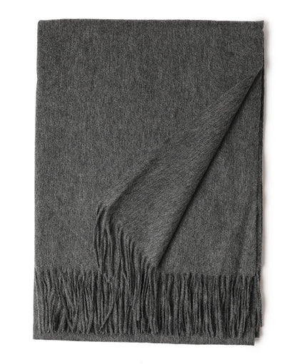 Designer Luxury Fashion Winter Ladies Wool Scarf Stoles Custom Embroidery logo Women Plain Color Wool Scarves Shawl for Women