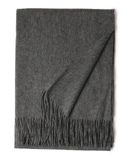 Designer Luxury Fashion Winter Ladies Wool Scarf Stoles Custom Embroidery logo Women Plain Color Wool Scarves Shawl for Women