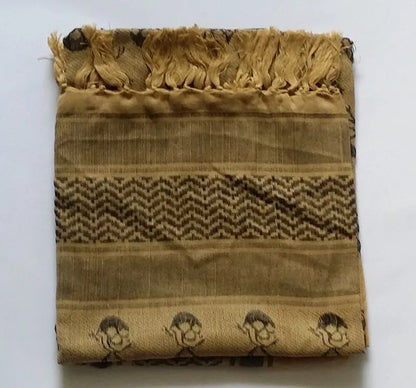 Arab Scarf Shawl Keffiyeh Wrap Shemagh Scarf Mask Cycling Shawl Neck Cover Man Woman Hiking Sunshade Head Wrap