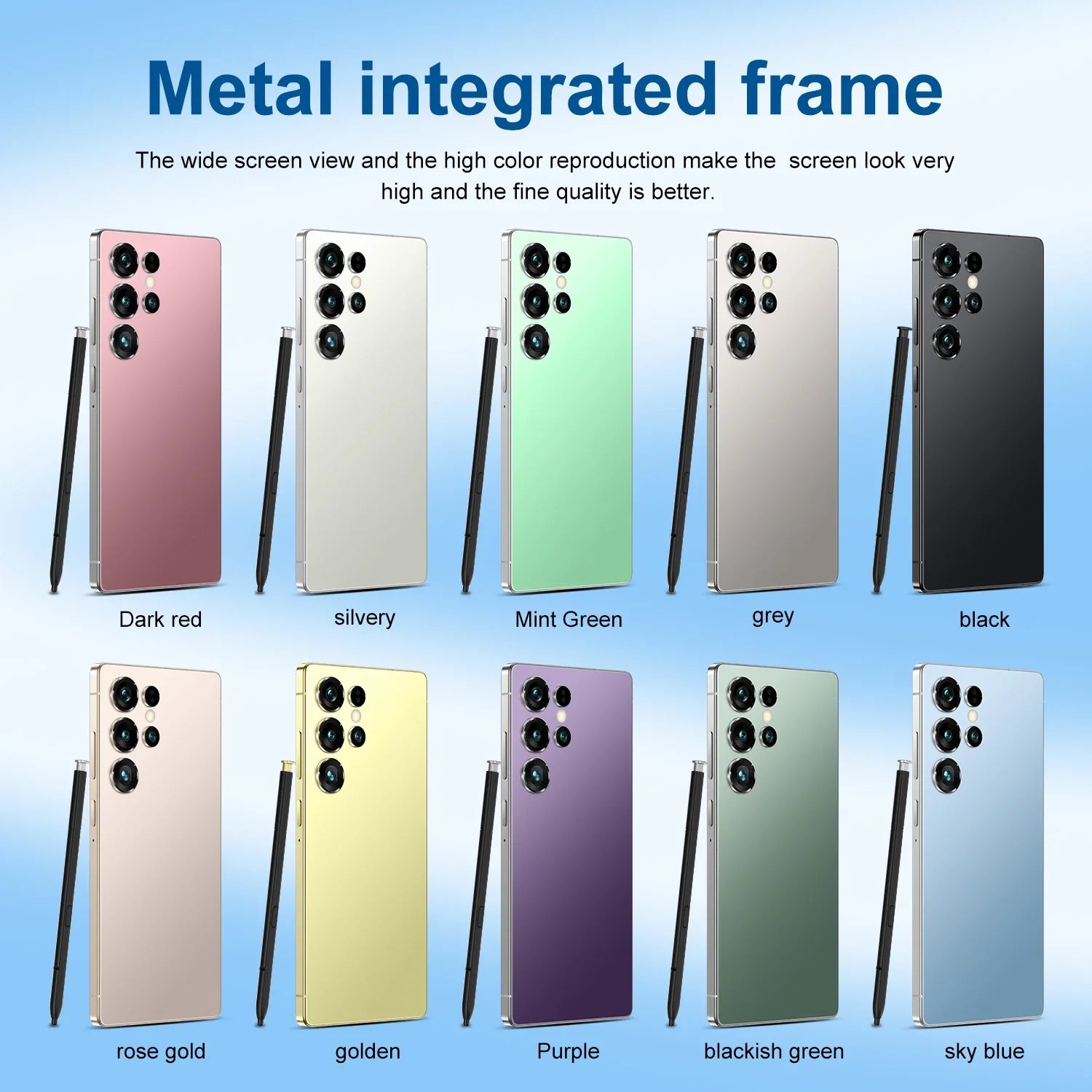 2025 New S25 Ultra 5G Android Smartphone Unlocked with Full HD Screen Dual SIM 16+1TB Storage LTE Cellular Low Price Cell Phones