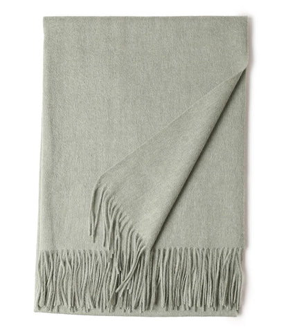 Designer Luxury Fashion Winter Ladies Wool Scarf Stoles Custom Embroidery logo Women Plain Color Wool Scarves Shawl for Women