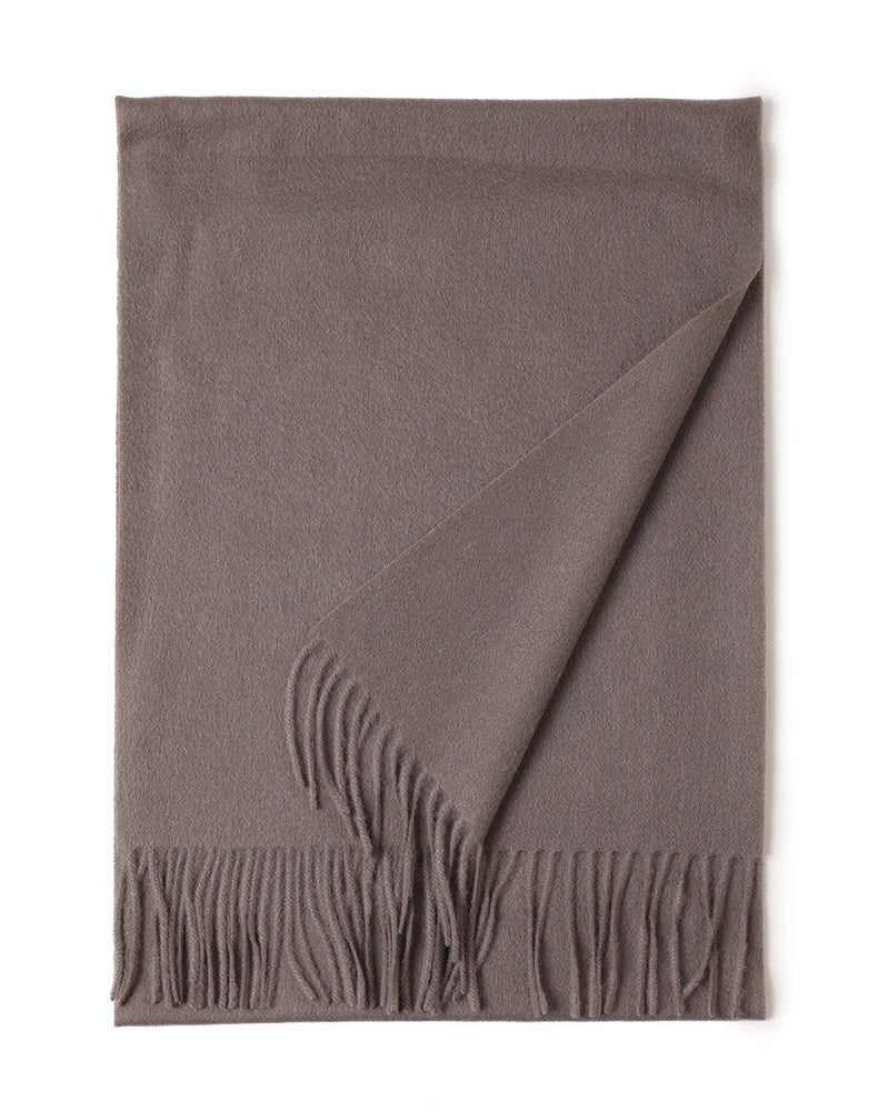 Designer Luxury Fashion Winter Ladies Wool Scarf Stoles Custom Embroidery logo Women Plain Color Wool Scarves Shawl for Women