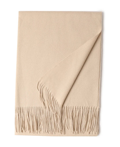 Designer Luxury Fashion Winter Ladies Wool Scarf Stoles Custom Embroidery logo Women Plain Color Wool Scarves Shawl for Women