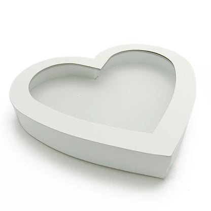 Bridal Shower Mother's Day Valentine's Day Paper Packaging Large Pink Heart Shaped Gift Box With Lid