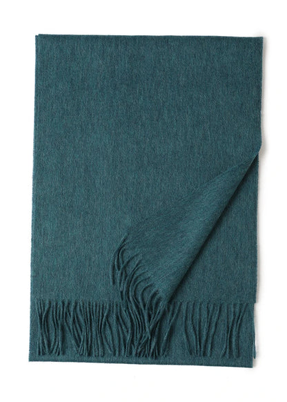 Designer Luxury Fashion Winter Ladies Wool Scarf Stoles Custom Embroidery logo Women Plain Color Wool Scarves Shawl for Women