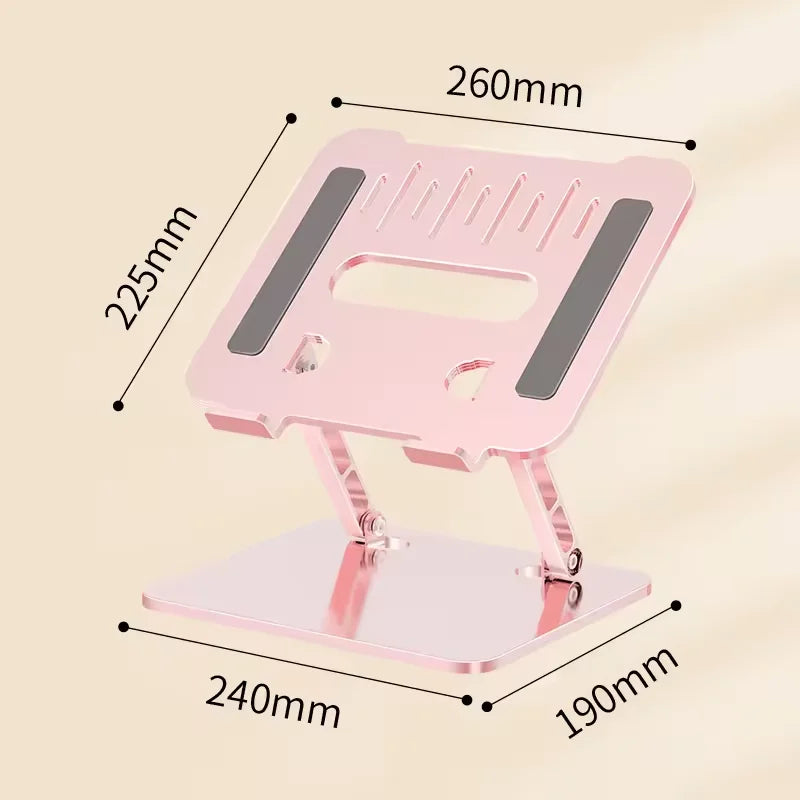 Aluminum Laptop Stand, Ergonomic Detachable Computer Stand, Riser Holder Notebook Stand Compatible with 17" Laptops