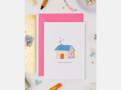 Home Sweet Home Card - Liberty Wiltshire Bud Print