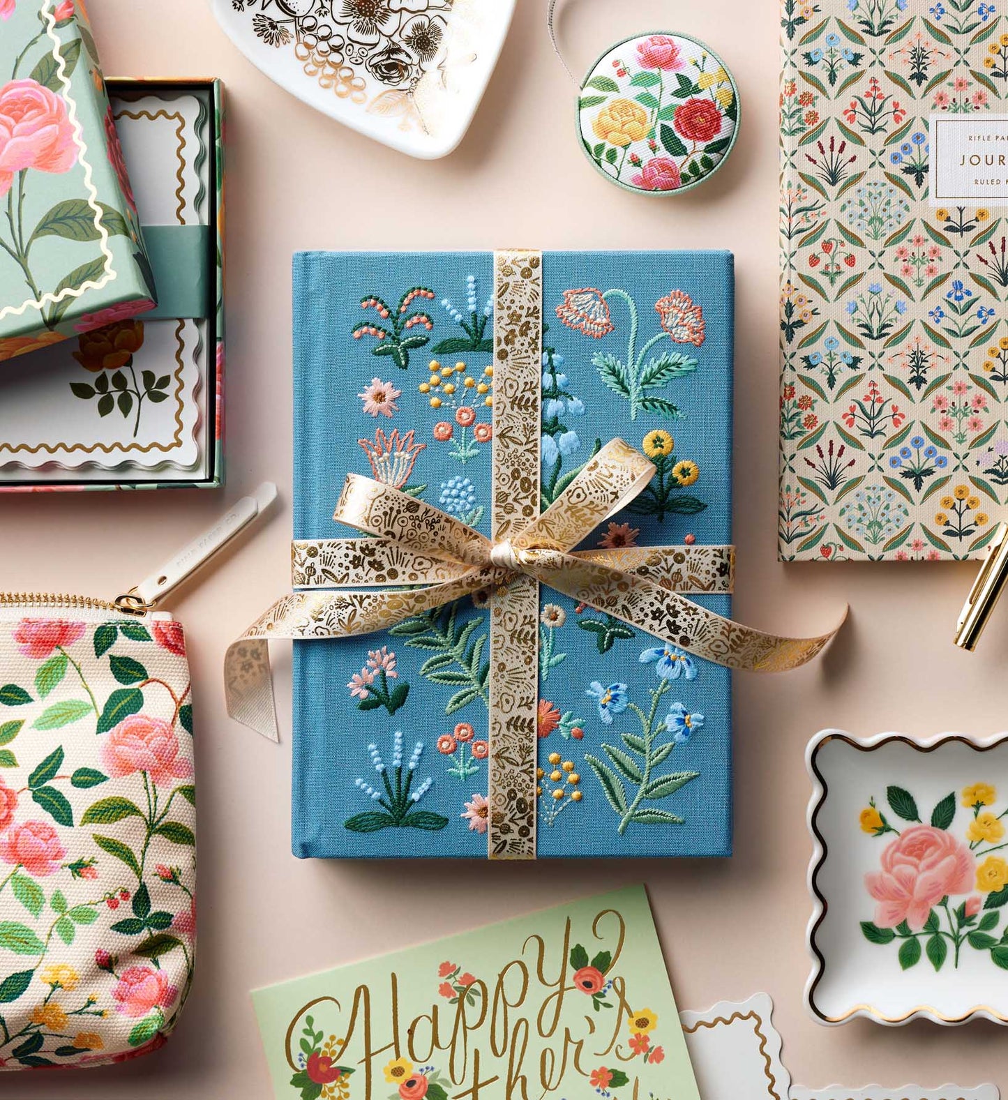Embroidered Journal - Menagerie Garden