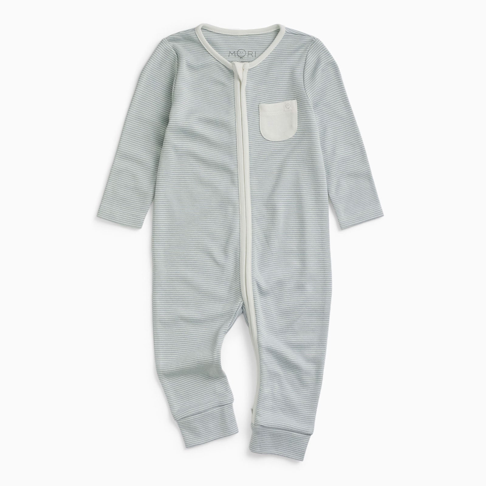 Clever Zip Sleepsuit - Blue Stripe
