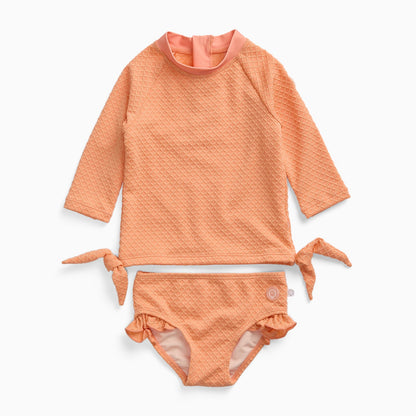 Coral Tide Rash Vest & Frilled Bottoms Swimsuit