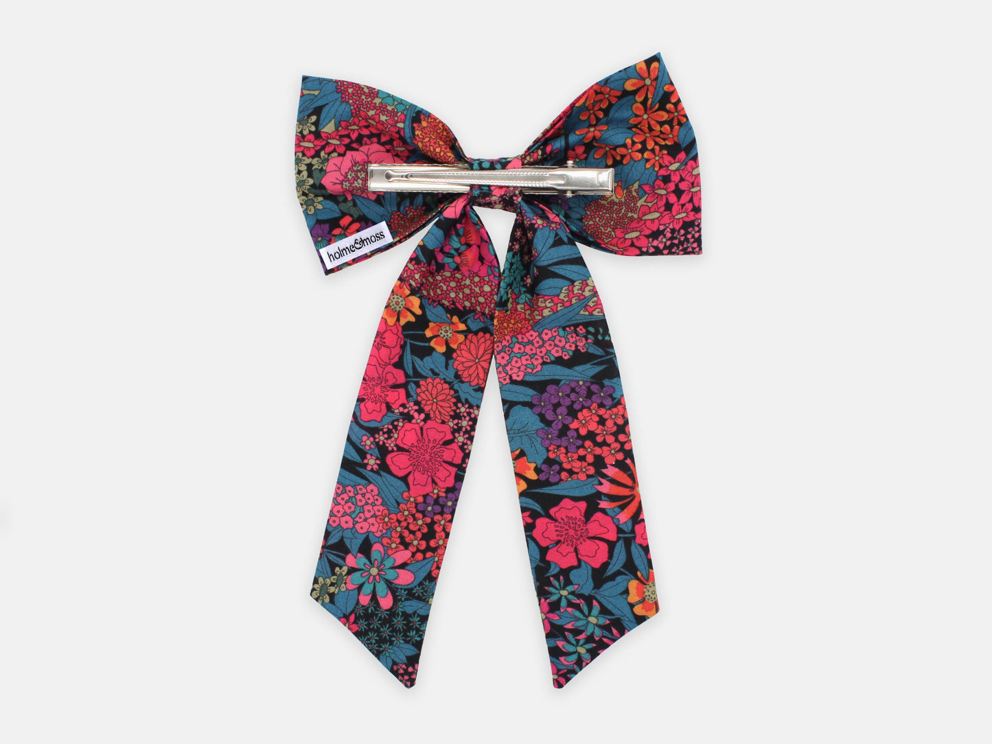 Large Bow Hair Clip - Liberty Ciara C Print