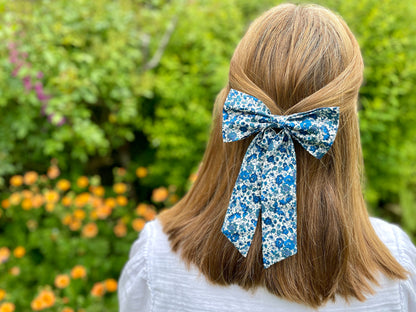 Large Bow Hair Clip - Liberty Emma and Georgina B Print