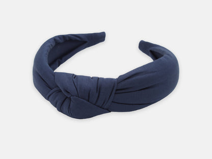 Padded Knot Headband - Liberty Navy C Print