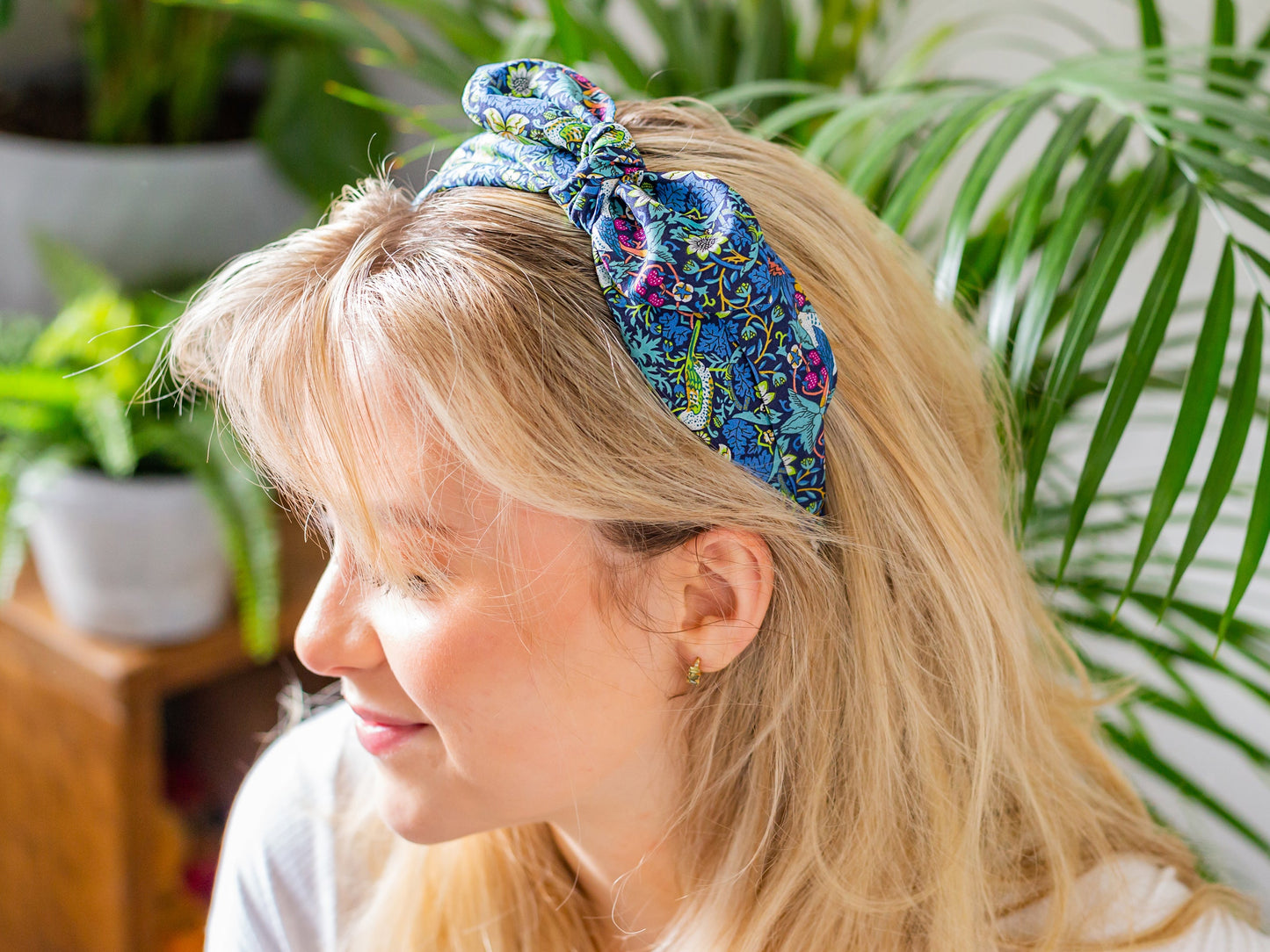Side Bow Headband - Liberty Wild Flowers Print
