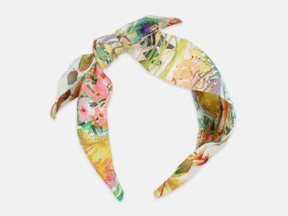 Side Bow Headband - Liberty Tresco F Print