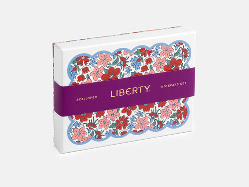 Liberty Scalloped Shaped Notecard Set