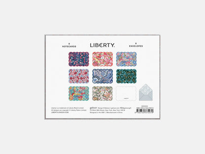 Liberty Scalloped Shaped Notecard Set