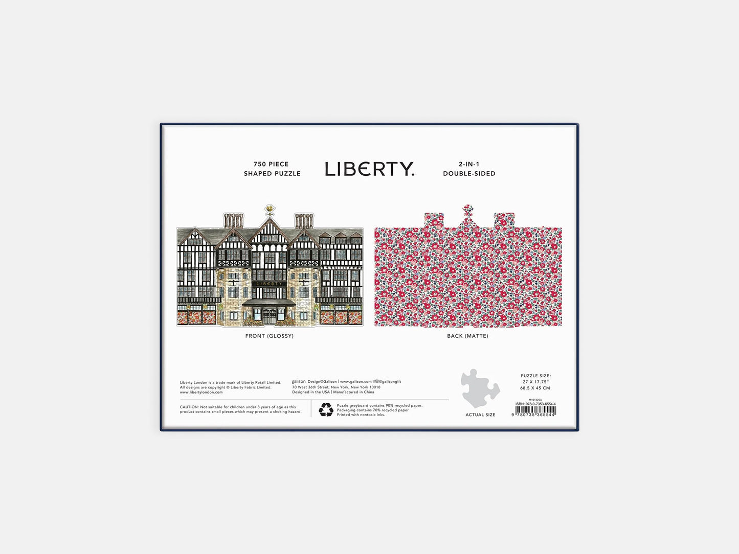 Liberty Tudor Building 750 Piece Shaped Puzzle