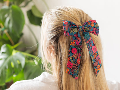 Large Bow Hair Clip - Liberty Margaret Annie A Print