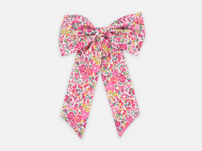 Large Bow Hair Clip - Liberty Emma and Georgina N Print