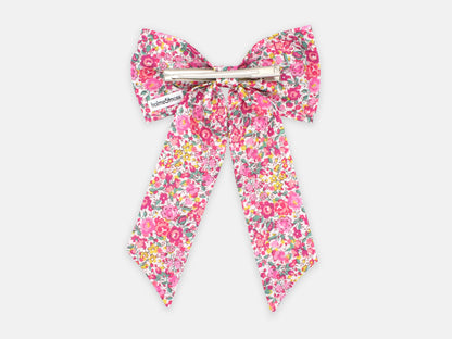 Large Bow Hair Clip - Liberty Emma and Georgina N Print