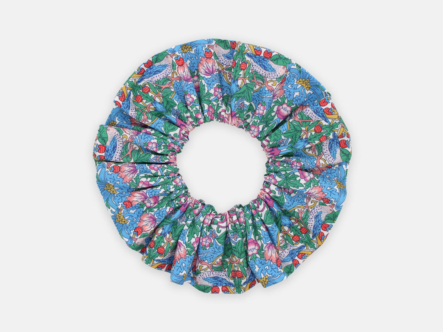 Scrunchie - Liberty Strawberry Thief Spring F Print