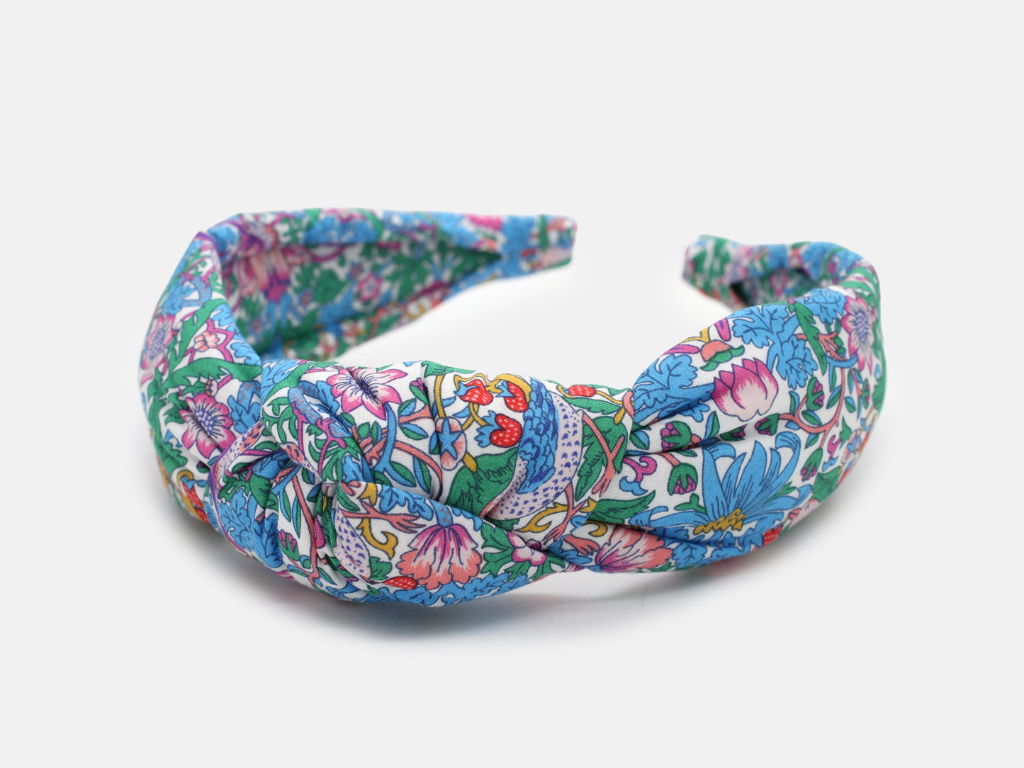 Padded Knot Headband - Liberty Strawberry Thief Spring F Print