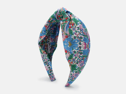 Classic Knot Headband - Liberty Strawberry Thief Spring F Print