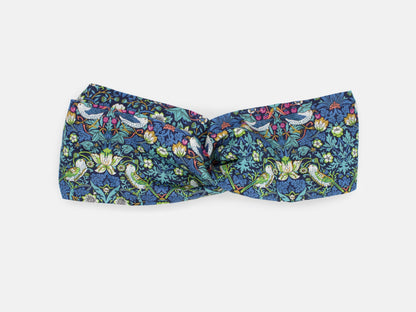 Twist Headband - Liberty Strawberry Thief J Print