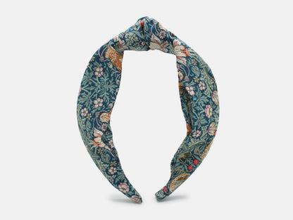 Classic Knot Headband - Liberty Strawberry Thief P Print