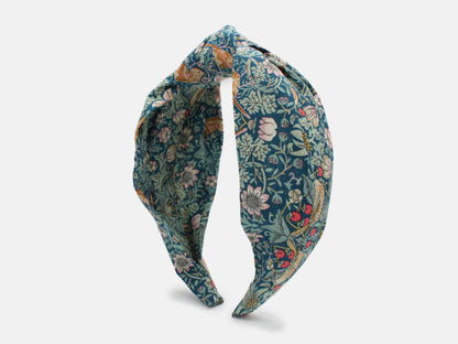 Classic Knot Headband - Liberty Strawberry Thief P Print