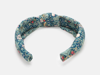 Padded Knot Headband - Liberty Strawberry Thief P Print