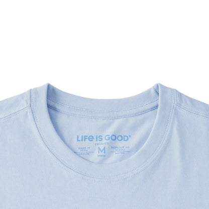 LIFE IS GOOD - MENS CRUSHER TEE | Jake Not Working Glacier Blue
