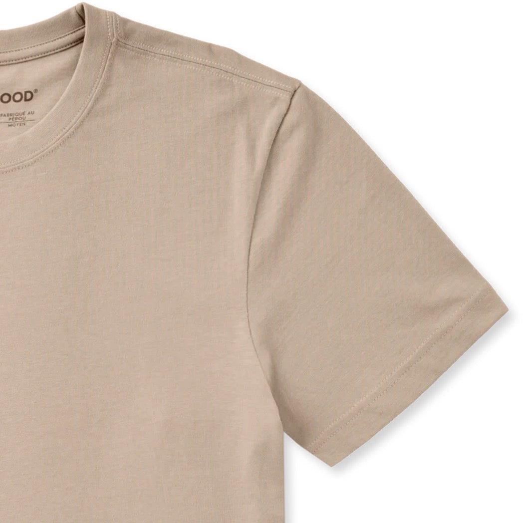 LIFE IS GOOD - MENS CRUSHER TEE | Dad Tax Oat Brown