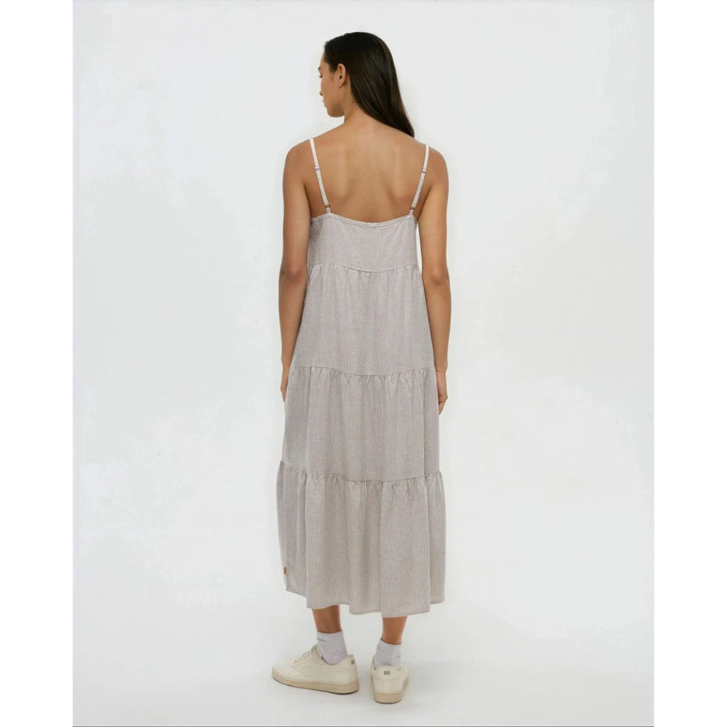 TENTREE - HOPEWELL DRESS | Clay/Railroad Stripe