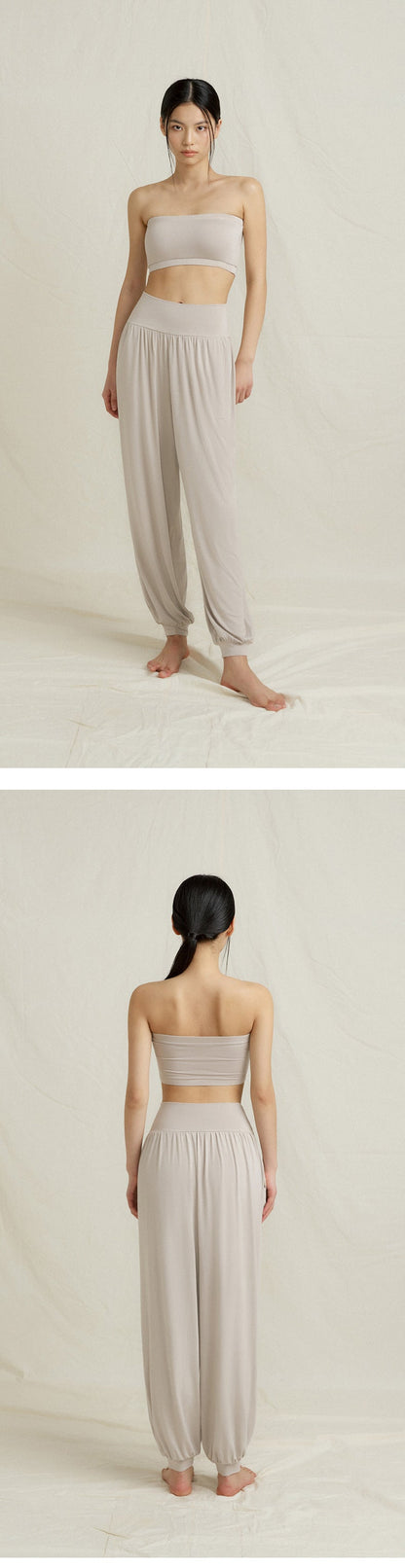 2025 Spring New Yoga Trousers Women's Loose Leg Bloomers Breathable Pilates Dance Fitness Sports Pants