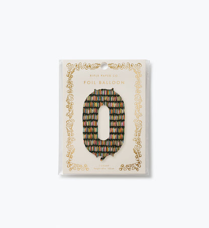 Numbered Foil Balloon - Candles