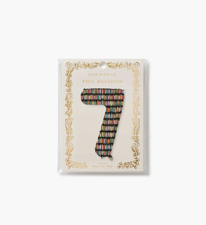 Numbered Foil Balloon - Candles
