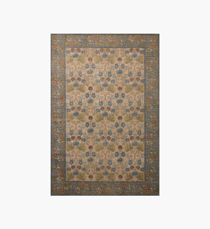 Edinburgh Maple Power Loomed Rug - Tan & Olive