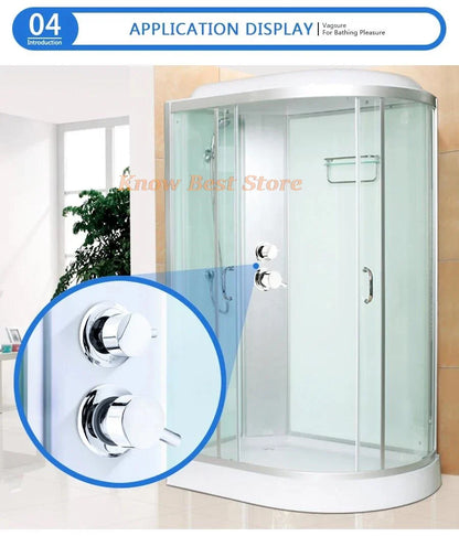 2/3/4/5 Ways Water Outlet Screw Thread Center Distance 10cm  Mixing Valve Brass Bathroom Shower Mixer Faucet Tap Cabin
