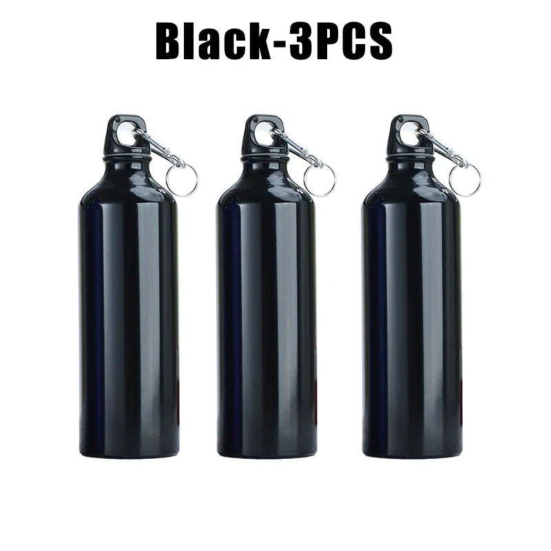500ml 750ml Gradient Aluminum Water Bottle Large Capacity Gym Outdoor Sports Flask Leakproof Portable Gift Drinkware