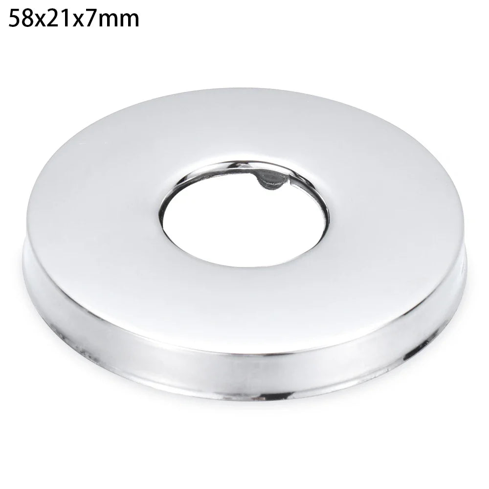 1Pc Stainless Steel Shower Kitchen Faucet Decorative Cover Wall Flange Self-Adhesive Pipe Wall Covers Bathroom Accessories New