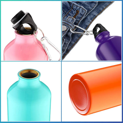 500ml 750ml Gradient Aluminum Water Bottle Large Capacity Gym Outdoor Sports Flask Leakproof Portable Gift Drinkware