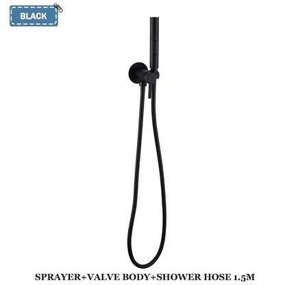 Brass Bidet Faucet 304Stainless Steel Portable Toilet Bidet Sprayer Set Toilet Faucet Hygienic Shower Hot Cold Water Shoer Head