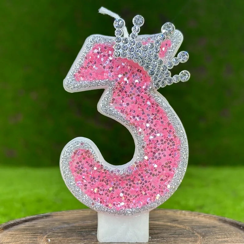 1pcs Number0 1 2 3 4 5 6 7 8 9 Happy Birthday Cake Candles Number Birthday Candles Party Wedding Decoration Reunions Theme Party