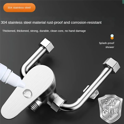 A69efor Electric Water Heater Bathroom Shower Hot Cold Water Faucet Fittings Mixing Valve