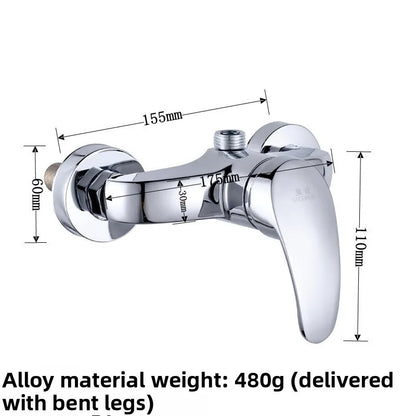Brass Shower Faucet Mixer Valve Set with Shower Head and Hidden Switch for Bathroom Hot and Cold Water Tap  Bath