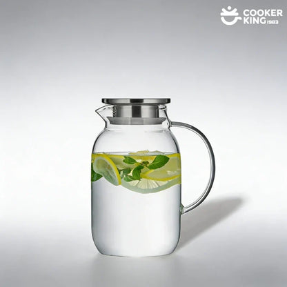 COOKER KING 1.8/2.5L High Borosilicate Glass Large Capacity Glass Water Bottle Glass Water Bottle Water Bottle Bottle Water
